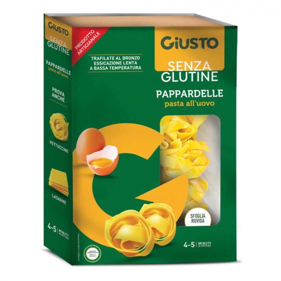 Giusto Senza Glutine Pappardelle All'Uovo 250g - Pasta All'Uovo Senza Glutine