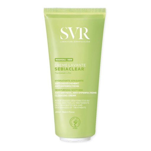 SVR Sebiaclear Creme Lavante Viso e Corpo 200ml - Detergente Purificante Anti-imperfezioni