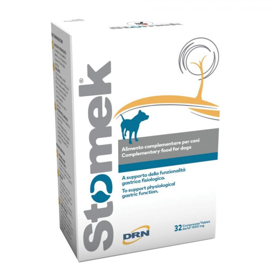 Stomek 32 Compresse - Alimento Dietetico per Animali - Digestione Sana e Equilibrata