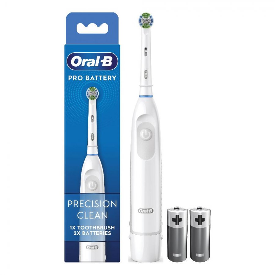 Oral-B Precision Clean Batteria Spazzolino Elettrico - Pulizia Avanzata per la Tua Igiene Orale, 1 Pezzo