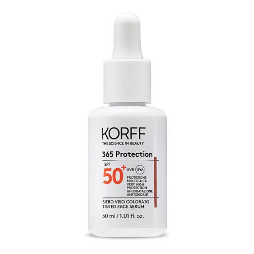 Korff, 365 Protection Siero Viso Colorato SPF 50+, 30 ml
