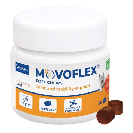 Movoflex Morbidi Masticabili per Cani Taglia S 30 Compresse Masticabili - Integratore per le Articolazioni