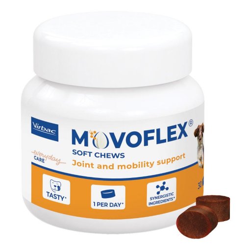 Movoflex Morbidi Masticabili per Cani Taglia M 30 Compresse Masticabili - Integratore per le Articolazioni