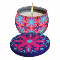 Colors Candela Profumata Citronella e Geranio, 400g – Antizanzare e profumata, per interni ed esterni