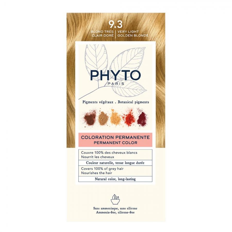 Phyto Phytocolor 9.3 Biondo Chiarissimo Dorato Colorazione Permanente Per Capelli - Phytocolor Tinta Per Capelli