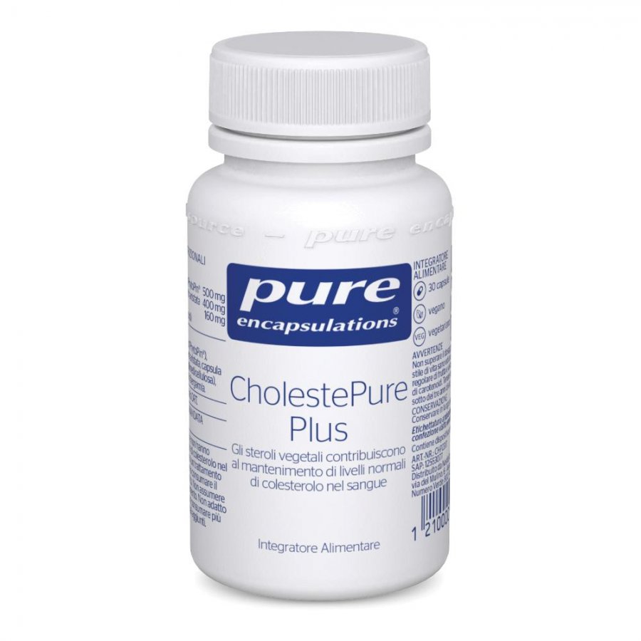 Encapsulations Cholestepure Plus 30 Capsule - Integratore Alimentare con Steroli Vegetali