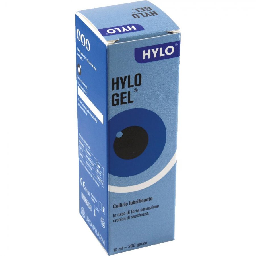 Hylo Gel Collirio Ialuronico 0.2% 10ml - Collirio Lubrificante per Secchezza Oculare