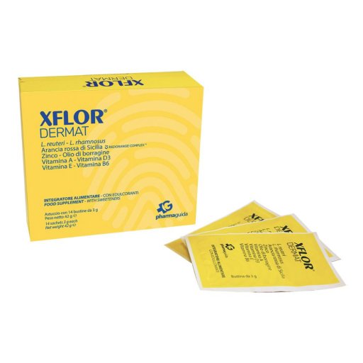 Xflor Dermat Pelle e Sistema Immunitario 14 Bustine da 3g - Integratore alimentare