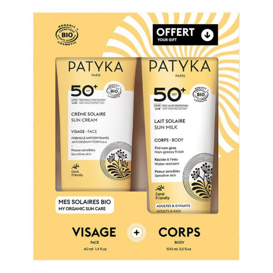 Patyka - Cofanetto Solare Crema Viso e Latte Corpo SPF50 2 Pezzi