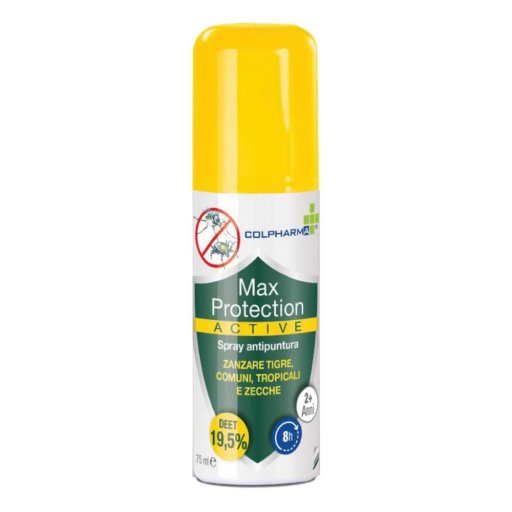 Colpharma Spray Repellente Antizanzare Max Protection Active 75ml