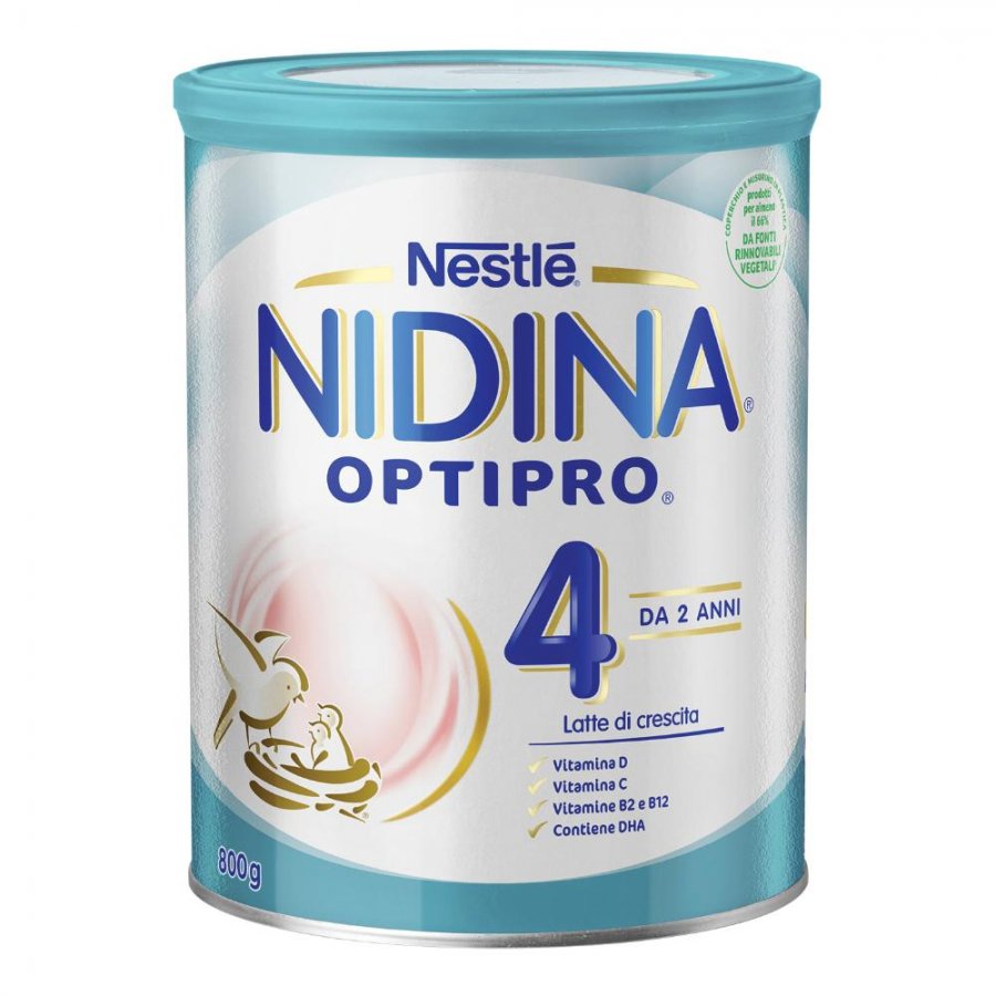 Nestlé - Nidina 4 Optipro Polvere 800g - Latte di Crescita per Bambini
