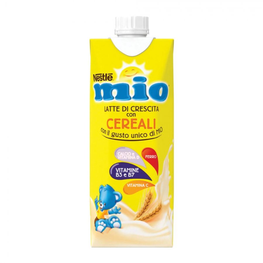 Nestlè Mio Latte di Crescita Cereali 500ml - Latte per Bambini con Cereali per una Crescita Sana