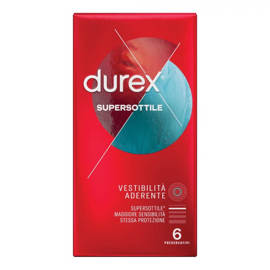 Durex Supersottile Close Fit 6pz | Preservativi Extra Sottili per una Protezione Intima Efficace