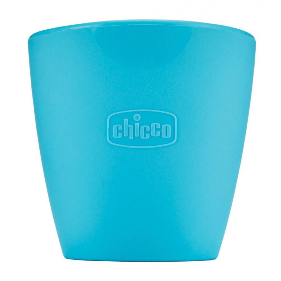 Chicco Easy Mug Bicchiere Silicone Azzurro 6 Mesi+ - Praticità e Sicurezza per i Piccoli