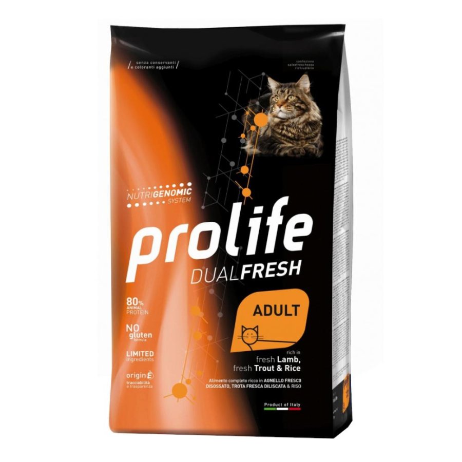 PROLIFE GATTO DUALFRESH ADULT AGNELLO TROTA RISO 1,5KG