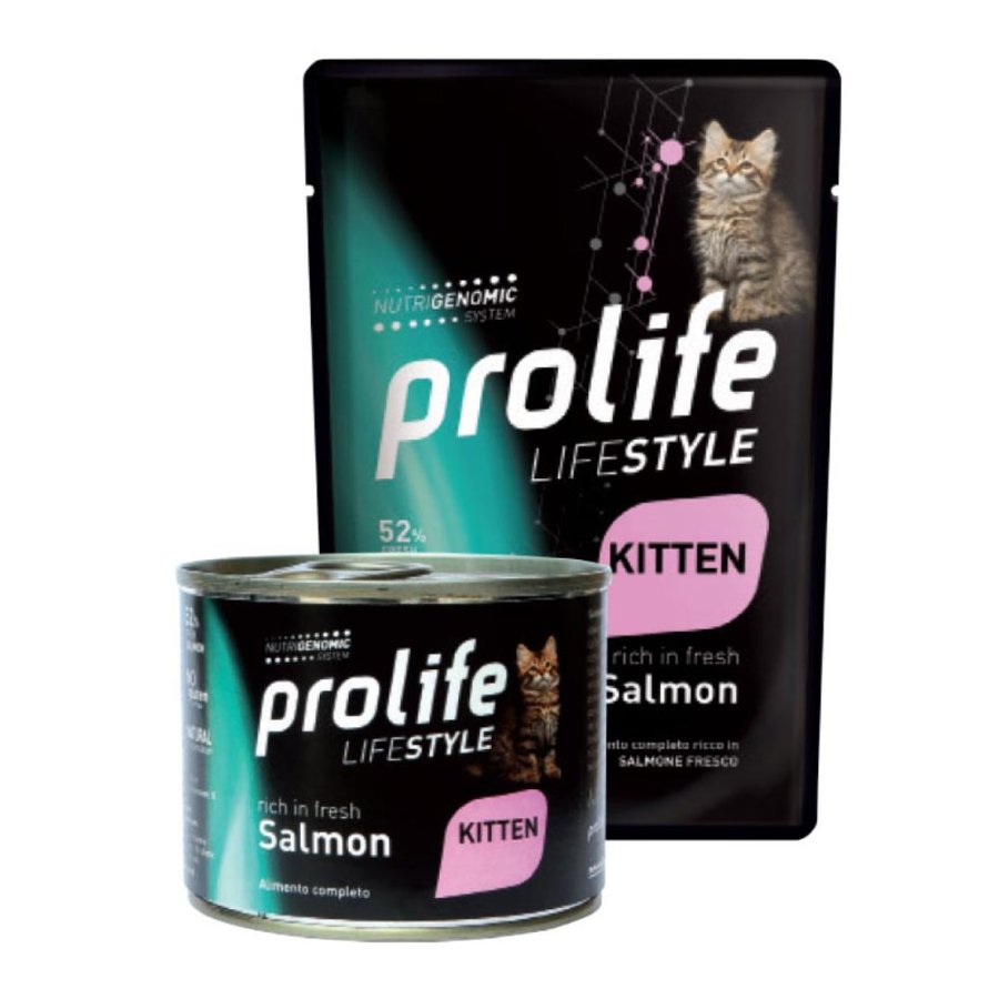 PROLIFE GATTO LIFESTYLE KITTEN SALMONE 85GR (bustina)