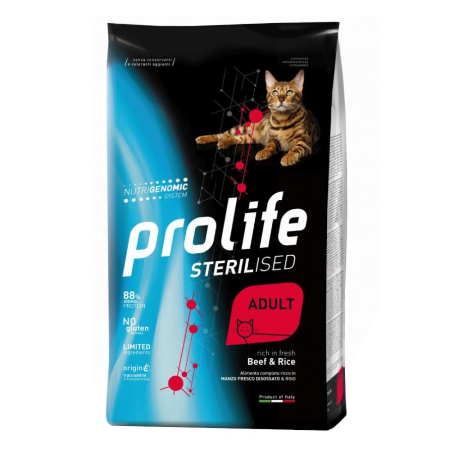 PROLIFE GATTO STERILISED ADULT MANZO RISO 1,5KG