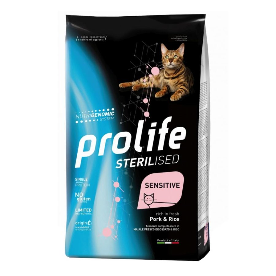 PROLIFE GATTO STERILISED SENSITIVE MAIALE RISO 1,5KG
