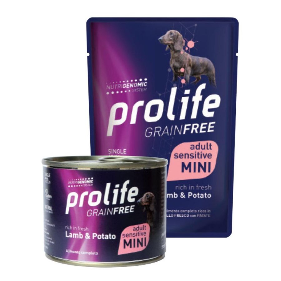 PROLIFE CANE GRAIN FREE SENSITIVE MINI ADULT AGNELLO PATATE 100GR (bustina)