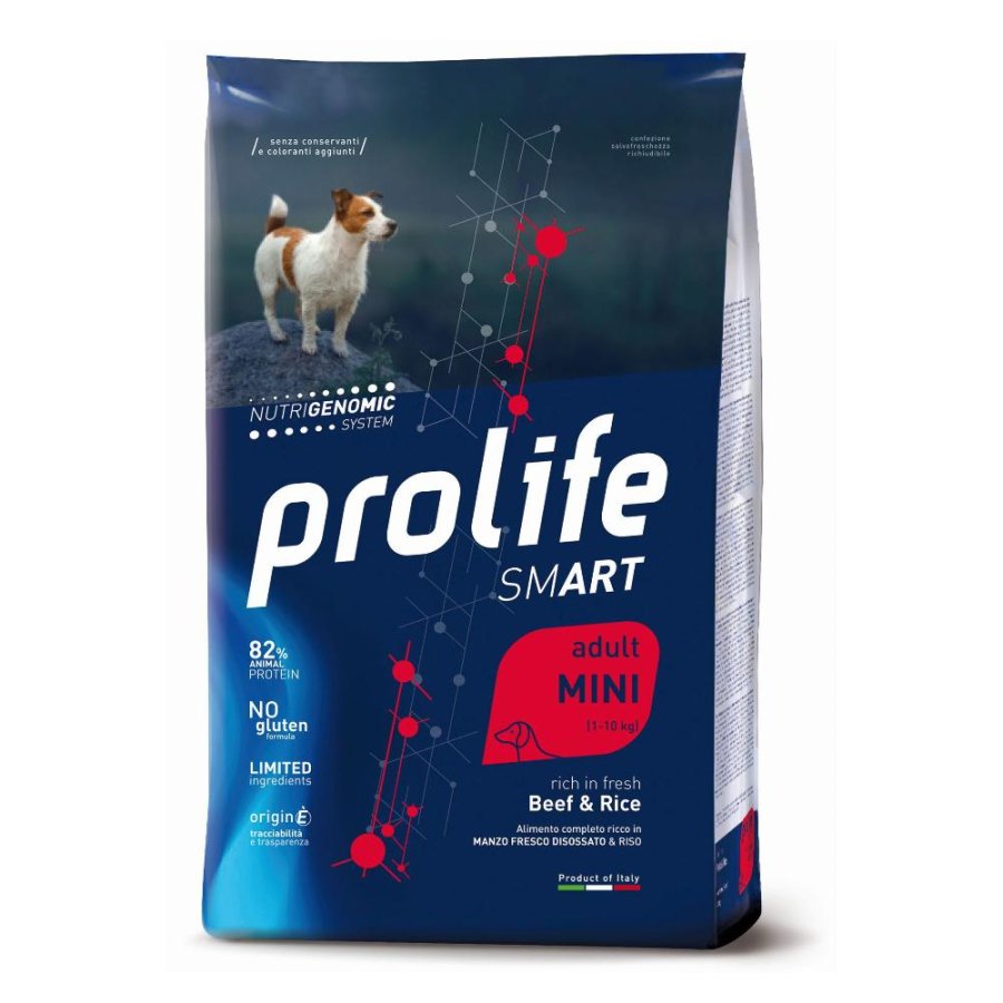 PROLIFE CANE SMART MINI ADULT MANZO RISO 600GR