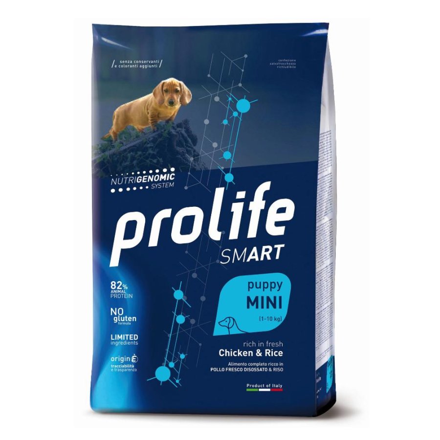 PROLIFE CANE SMART MINI PUPPY POLLO RISO 600GR