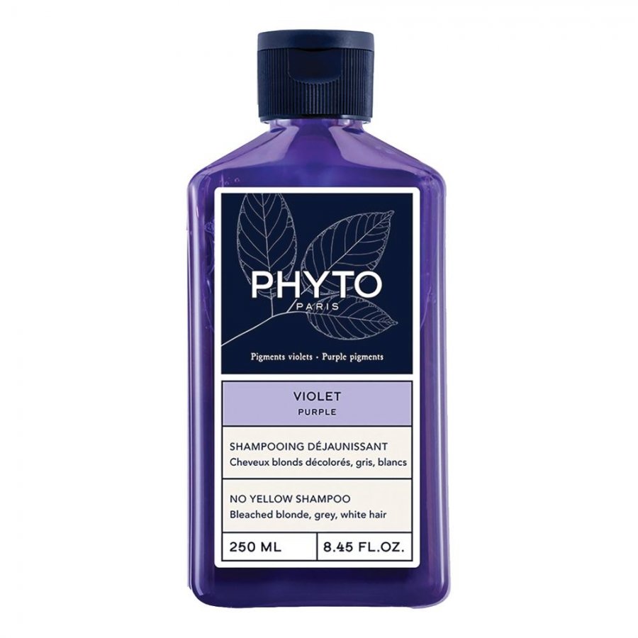 Phyto Violet Shampoo Anti-giallo Illuminante 250ml - Neutralizza Al Primo Utilizzo