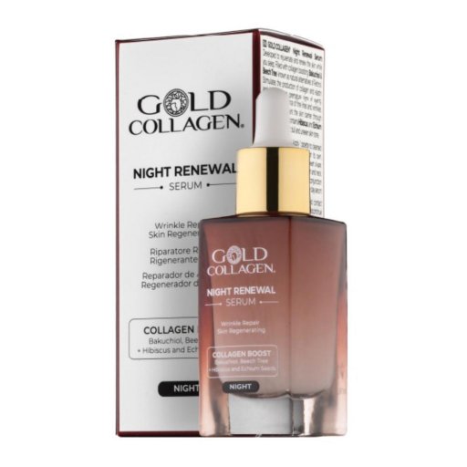 Gold Collagen Night Renewal Serum 30ml - Siero Rigenerante Notturno per la Pelle