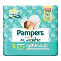 Pampers Baby Dry Pannolino Newborn, 24 Pezzi