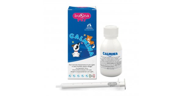 Gocce Formula Calmante per Cani e Gatti da 100ml - Anti Stress, Rilassante  - Tranquillante con Vitamina E, D3 e B6, Calcio, Zinco, Taurina