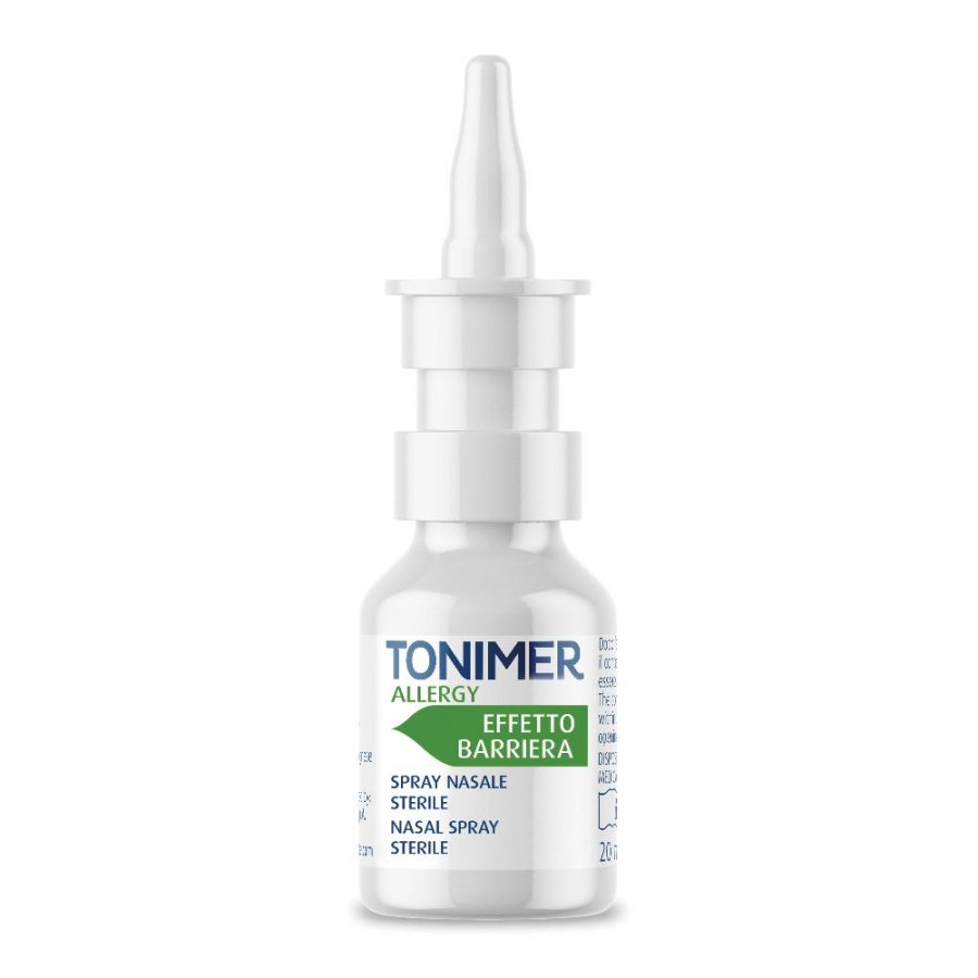 Tonimer Allergy Spray Nasale 20ml - Isotonico con Sali Marini e Aloe Vera per Protezione da Allergeni