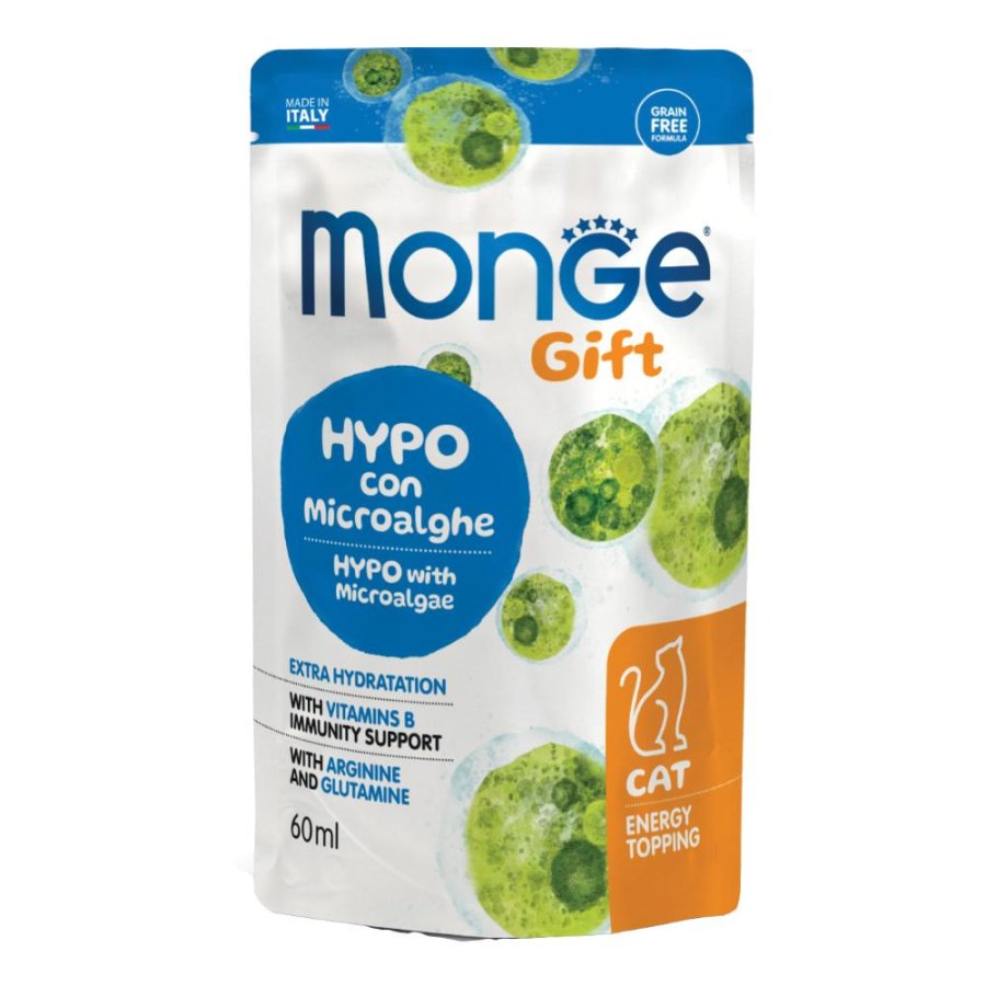 MONGE GATTO SNACK GIFT HYPO MICROALGHE 60ML (bustina)