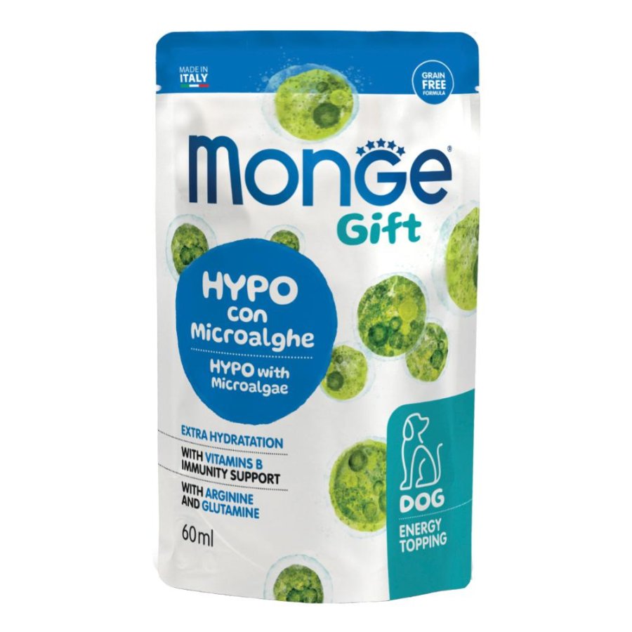MONGE CANE SNACK GIFT HYPO MICROALGHE 60ML (bustina)