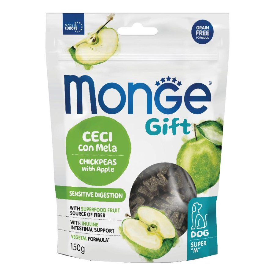 MONGE CANE SNACK GIFT SENSITIVE DIGESTION CECI MELA 150GR