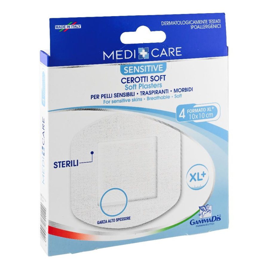 Cerotti Sterili Tnt 10x10cm 4 Pezzi - Dermacare - Cerotti sterili per uso medicale