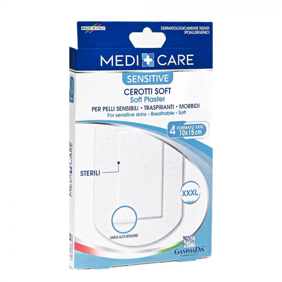 Cerotti Sterili Tnt 10x15cm 4 Pezzi - Dermacare - Cerotti sterili per uso medicale