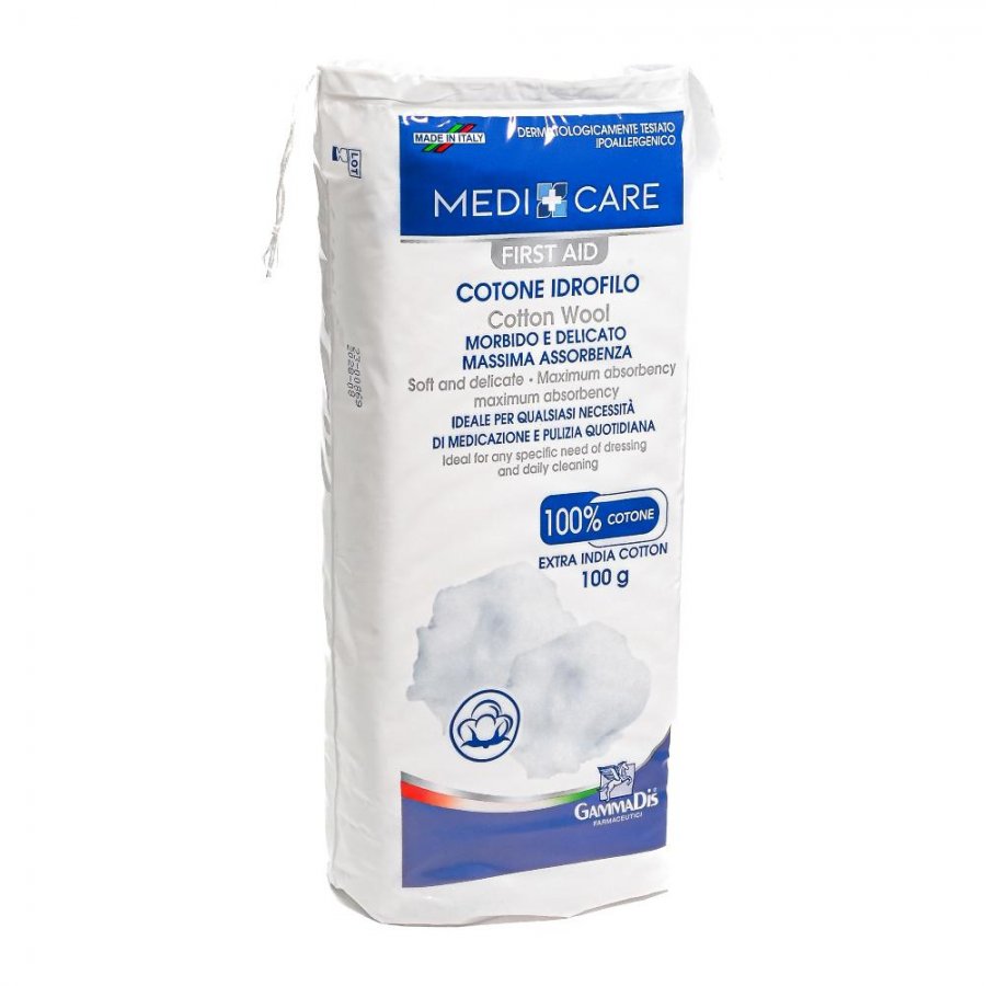 Cotone Idrofilo 100g - Dermacare - Cotone Puro, Igiene e Cura della Persona