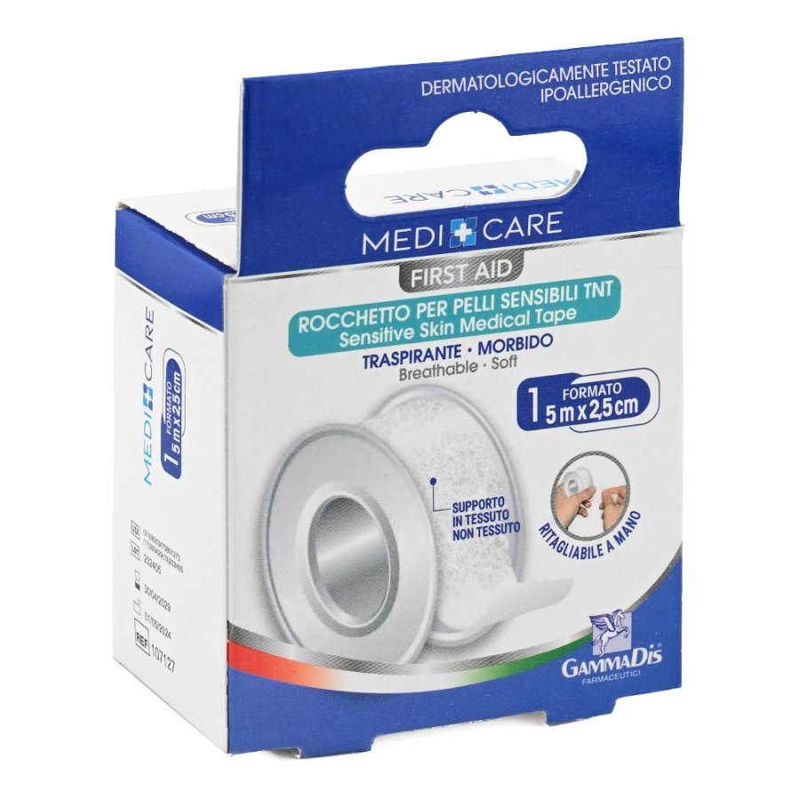 Rocchetto Tnt Bianco 500x2,5cm - Tessuto Non Tessuto Resistente, 1 Rotolo