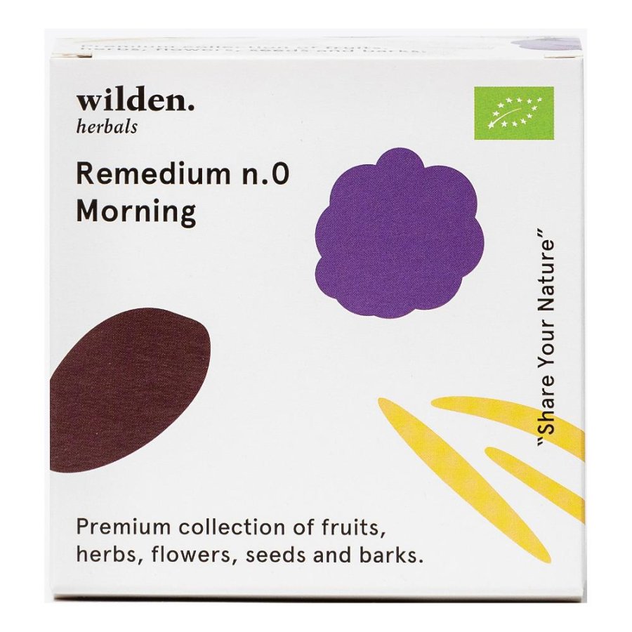 Wilden Remedium n.0 Morning Filtri per Infusione, Miscela di Piante Energizzante 10 Bustine