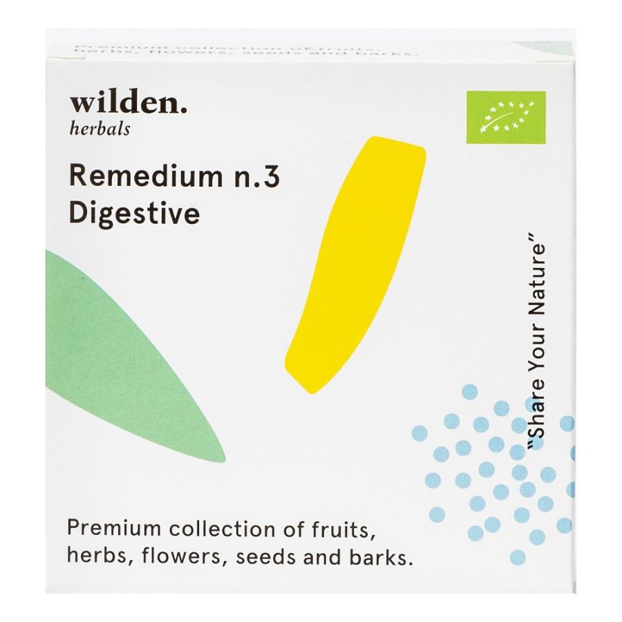 Wilden Remedium n.3 Digestive Filtri per Infusione, Tisana Digestiva, 10 Bustine per il Benessere del Tratto Gastrointestinale