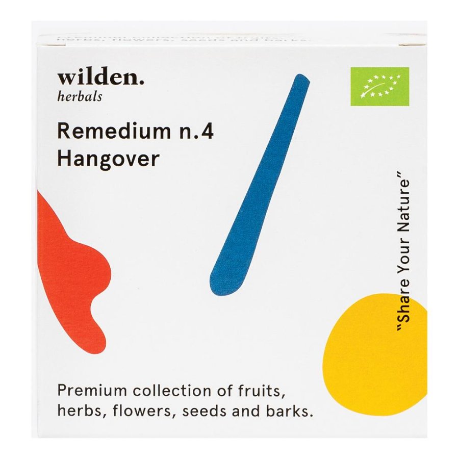 Wilden Remedium n.4 Hangover Filtri per Infusione, 10 Bustine per Recupero Post-Hangover