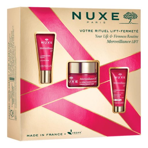 Nuxe Merveillance Lift Cofanetto Anti-età, Set Crema Giorno 50ml, Crema Occhi 15ml, Crema Notte 15ml, Trattamenti Lifting