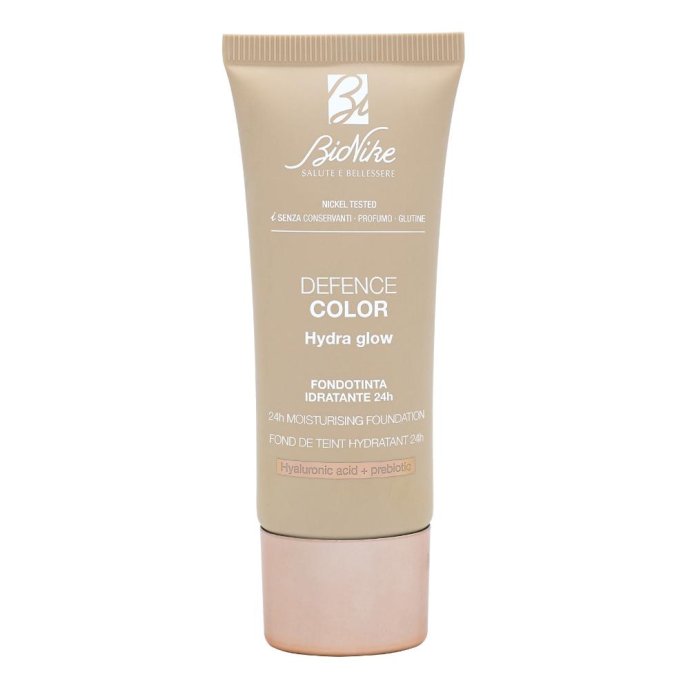 Bionike Defence Color Hydra Glow Fondotinta 101 Perle - Fondotinta Idratante SPF 15, 30ml