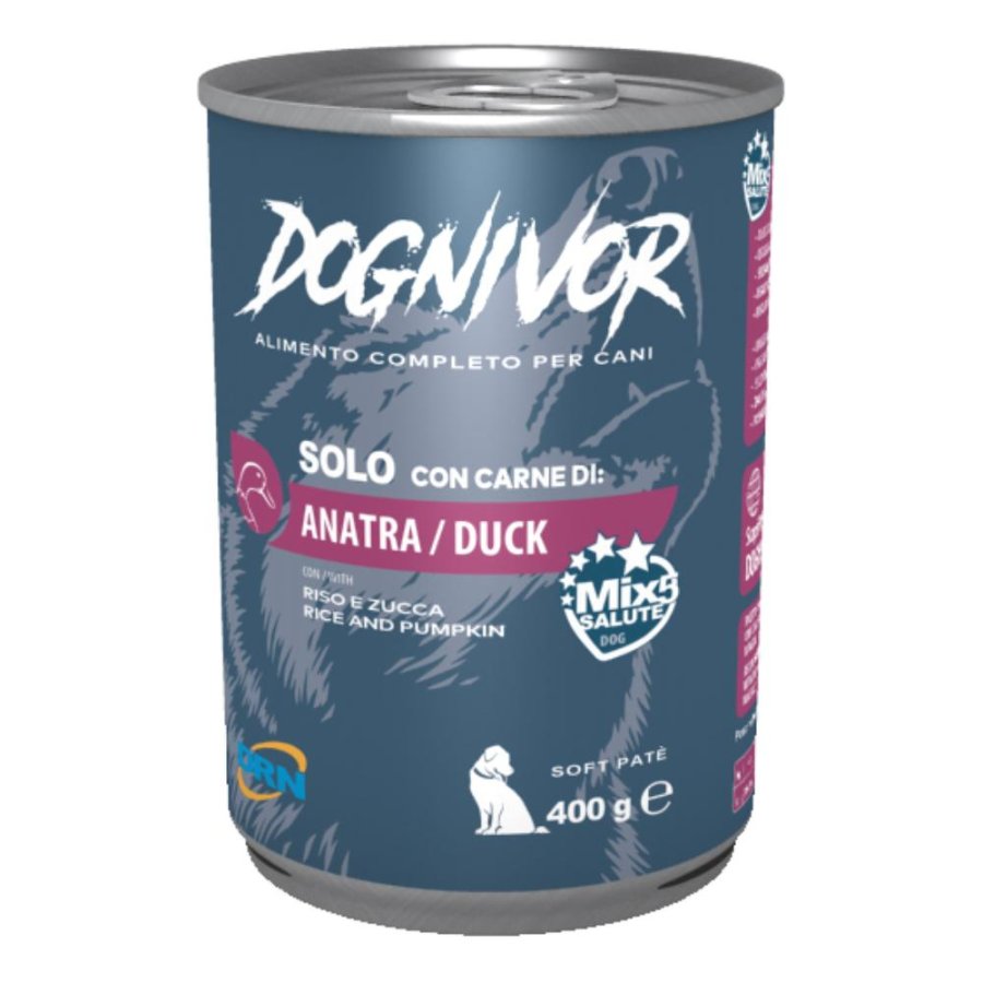 NEXTMUNE DRN DOGNIVOR CANE SOLO ANATRA RISO ZUCCA 400GR (lattina)