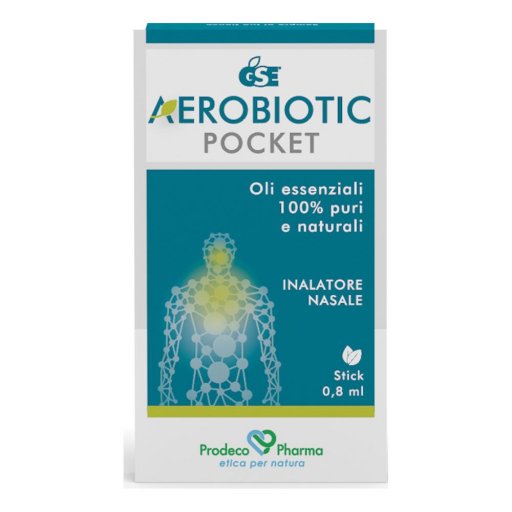 GSE Aerobiotic Pocket - Inalatore Nasale con Oli Essenziali per il Benessere Nasale - Sensazione Istantanea di Benessere