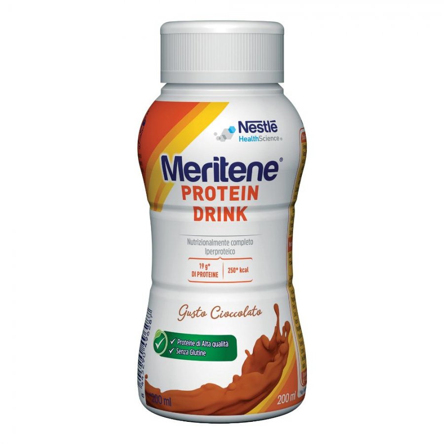 Nestlé Meritene Protein Drink Cioccolato 200ml - Integratore Proteico Pronto da Bere