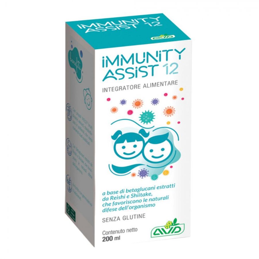 AVD Reform - Immunity Assist 12 Flacone da 200 ml - Integratore Naturale per le Difese Immunitarie dei Bambini
