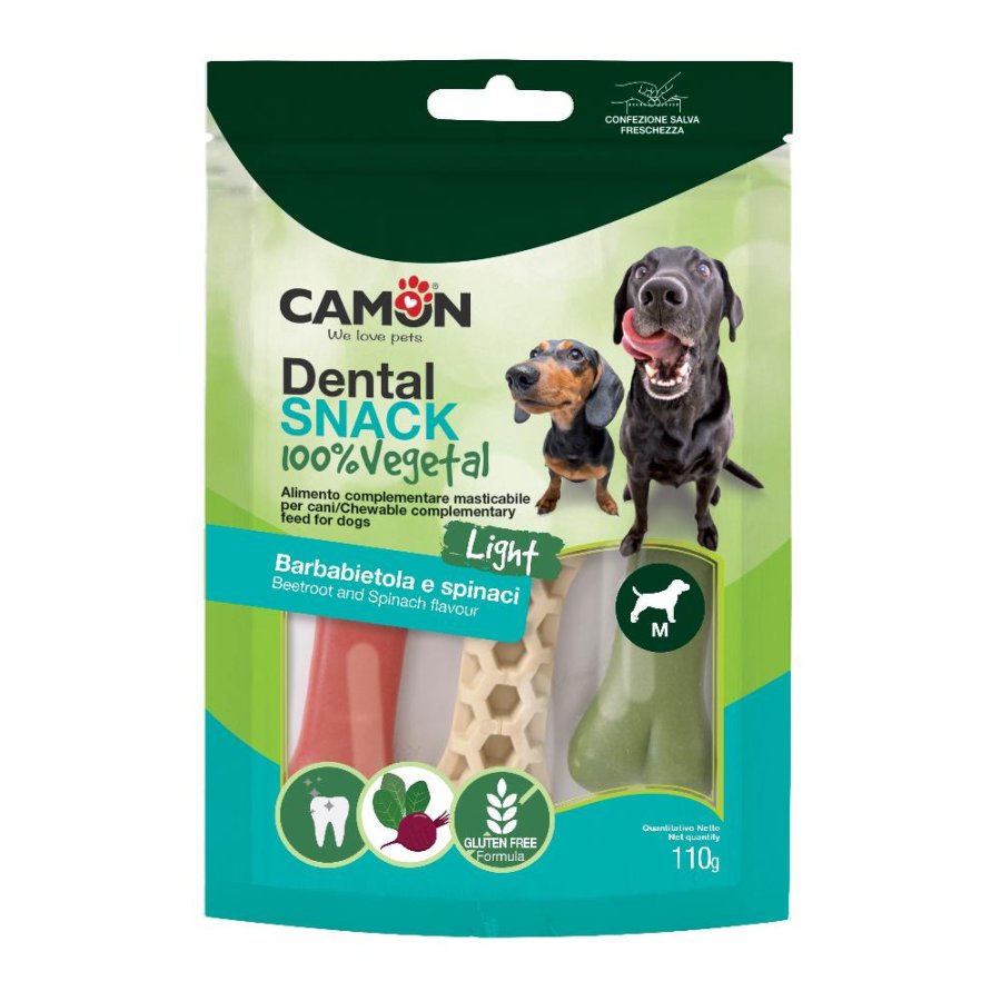 CAMON CANE SNACK DENTAL VEGETAL HEXABONE 8,5CM CAD. 110GR