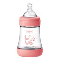 Chicco Perfect 5 Biberon 0M+ Flusso Lento Rosa, 150 ml