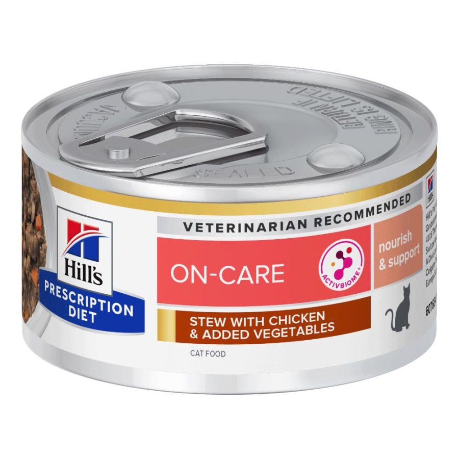 HILL'S GATTO DIET ON-CARE NOURISH SUPPORT STEW BIOME POLLO 82GR (lattina) HILL'S GATTO DIET ON-CARE NOURISH SUPPORT STEW BIOME POLLO 82GR (lattina)