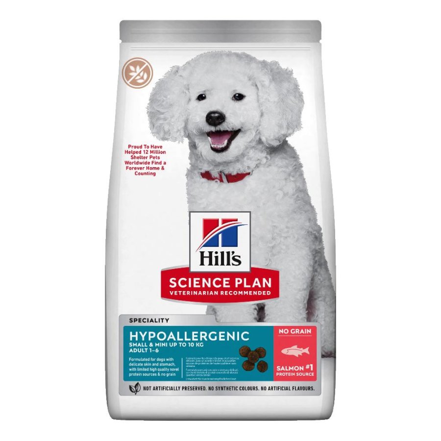 HILL'S CANE SCIENCE HYPOALLERGENIC MINI ADULT SALMONE 1,5KG FLASH